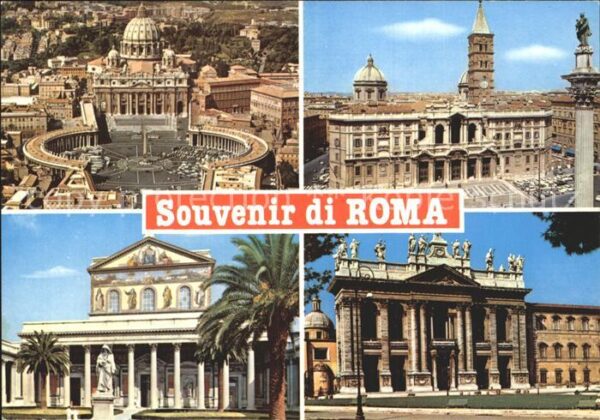 Roma Rom Petersplatz Dom Basilika Palast Säule D