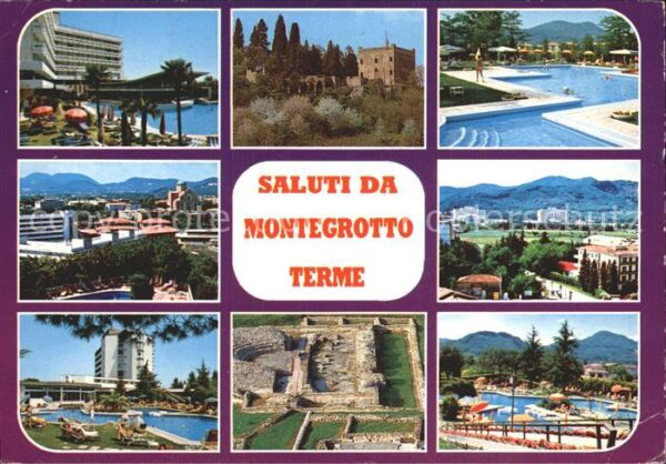 Montegrotto Terme Thermalbad Hotel Swimming Pool Ruinen