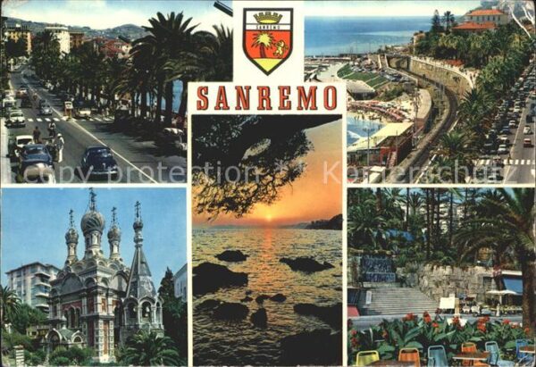 Sanremo Viale Imperatrice Spiaggia Corso Impera
