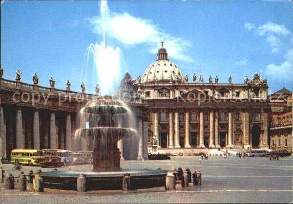 Vatikan Citta del Vaticano Piazza e Basilica di