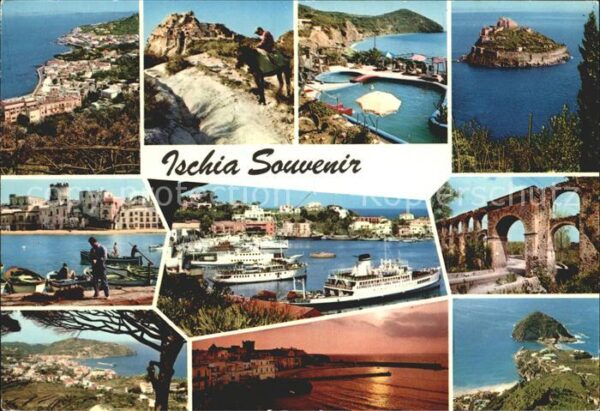 Ischia Hafen Küste Thermalbad Viadukt Castello