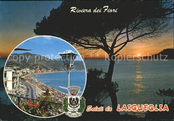 Laigueglia  Panorama Riviera dei Fiori Sonnenunterg