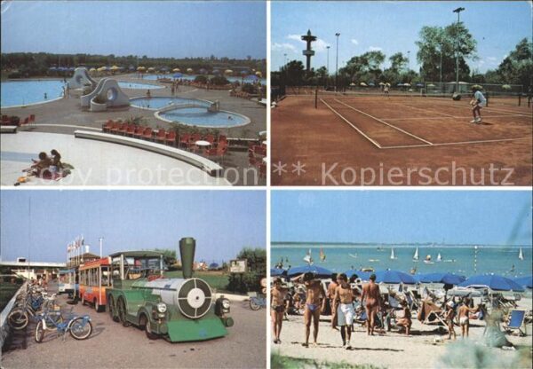 Isola di Albarella Hotelanlage Swimming Pool Tennisplatz T
