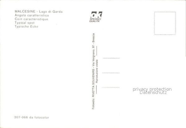 Malcesine Lago di Garda Angelo caratteristico Typische Ecke Gas – Bild 2