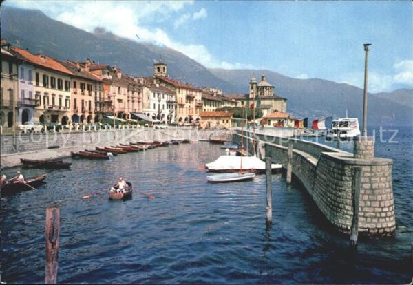 Cannobio Lago Maggiore Hafen Kaimauer