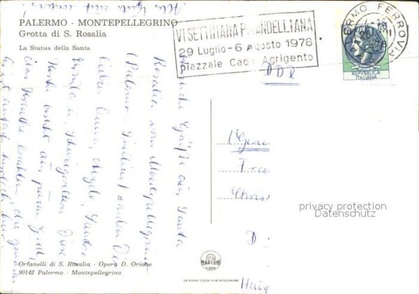 Palermo Sicilia Monte Pellegrino Grotta di Santa Rosali – Bild 2
