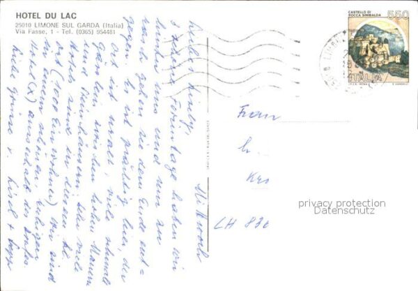 Limone sul Garda Hotel du Lac Gardasee Fliegeraufnahme – Bild 2