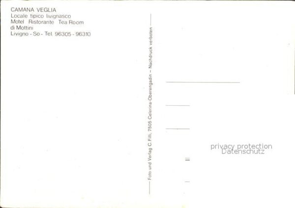 Livigno Camana veglia Motel Ristorante di Motti – Bild 2