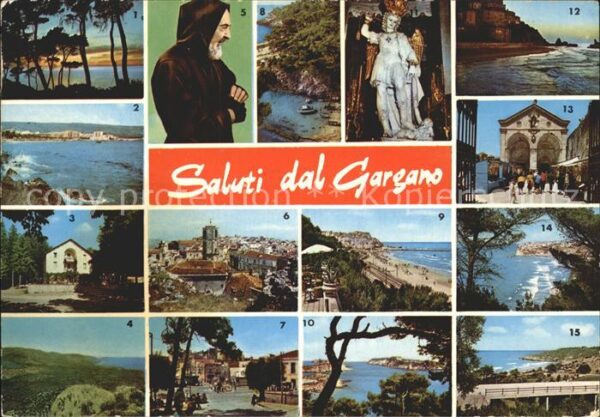 Gargano Küstenorte der Region Pater