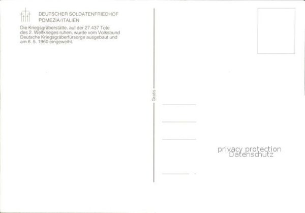 Pomezia Deutscher Soldatenfriedhof – Bild 2