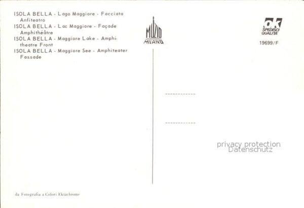 Isola Bella Lago Maggiore Facciata Anfiteatro Fassade Amphitheate – Bild 2