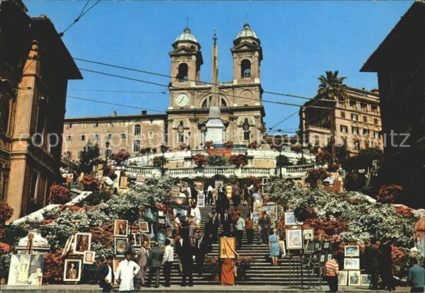 Roma Rom Piazza di Spagna Trinita dei Monti Span
