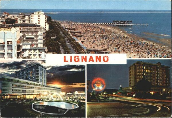 Lignano Nuova Terrazza sul mare notturno Strand