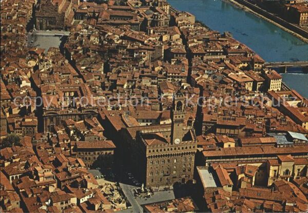 Firenze Florenz Zentrum Fliegeraufnahme