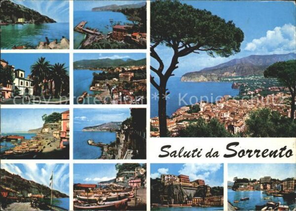 Sorrento Campania Teilansichten Küste Hafen