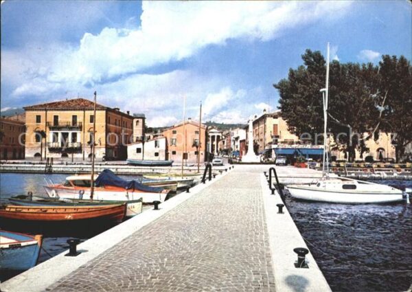 Bardolino Lago di Garda Veduta dal molo Hafen Mole