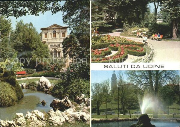 Udine Giardini Ricasoli Gärten Fontäne