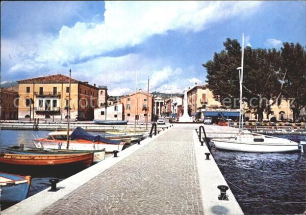 Bardolino Lago di Garda Veduta dal molo Porto Hafen Mole