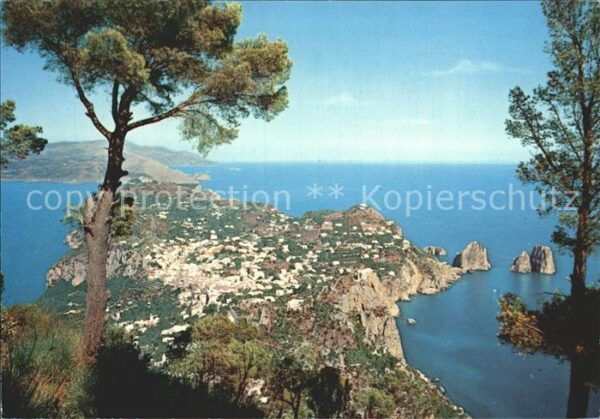 Capri Panorama Faraglioni Felsen