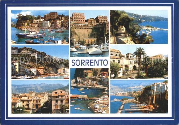 Sorrento Campania Teilansichten Hafen Küste