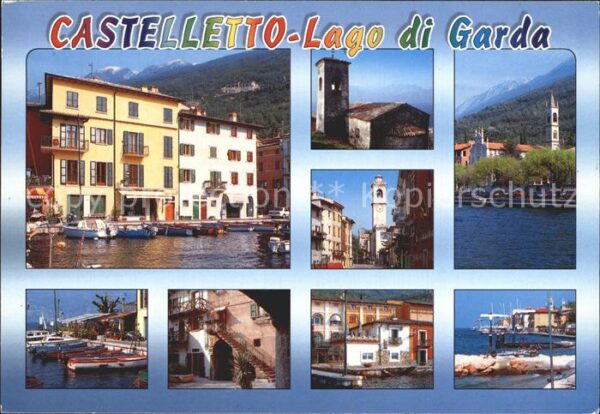 Castelleto Lago di Garda Hotel Kirche Hafen Gardasee