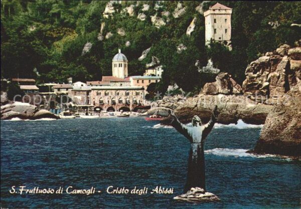 San Fruttuoso di Camogli Cristo degli Abissi Abtei Kloster Bucht