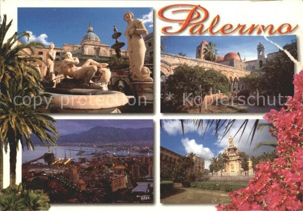 Palermo Sicilia Fontana Pretoria Chiesa Monumento Porto