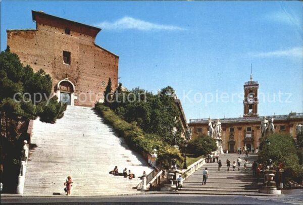 Roma Rom Scalinata dell Ara Coeli e Campidoglio