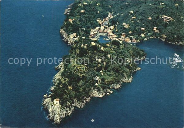 Portofino Liguria Fliegeraufnahme