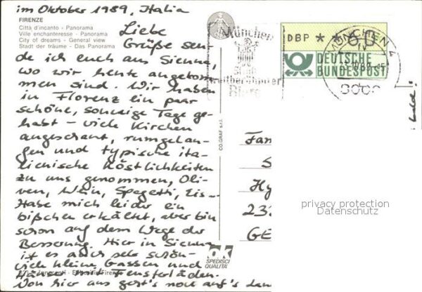 Firenze Florenz Stadtbild mit Kathedrale Santa Maria de – Bild 2