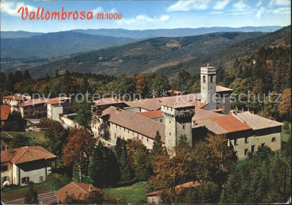Vallombrosa Abbazia vista dal Faggio Santo Kloster