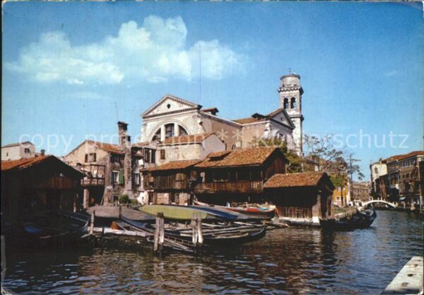 Venezia Venedig Rio e Squero di San Trovaso Kanal