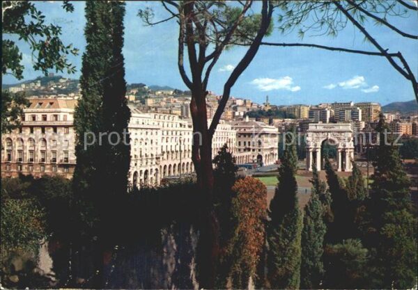 Genova Genua Liguria Piazza della Vittoria e Monumento ai Ca