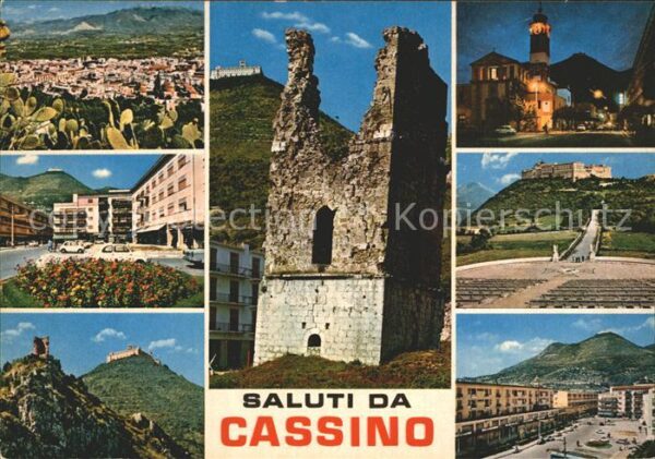 Cassino Teilansichten Ruine Abtei Kloster