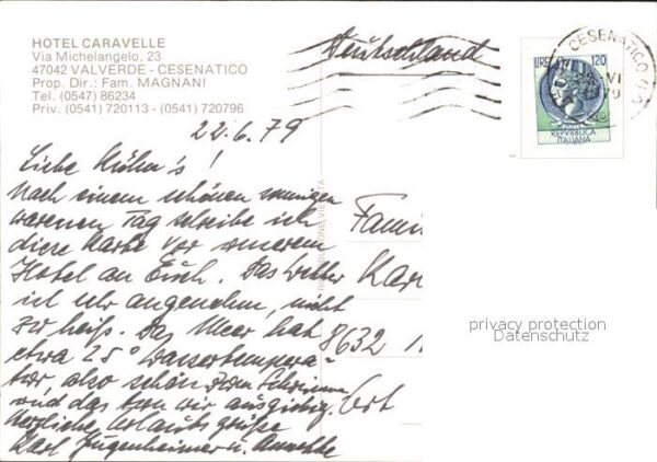 Valverde di Cesenatico Hotel Caravelle – Bild 2