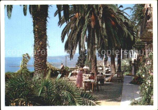 Taormina Sizilien Hotel Villa Schuler Terrazza Palmenterr