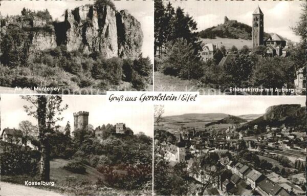 Gerolstein Munterley Erlöserkirche mit Auberg Kass