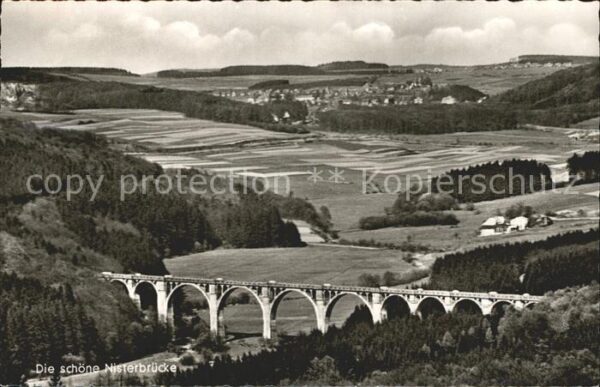 Nister Die Nisterbrücke Panorama