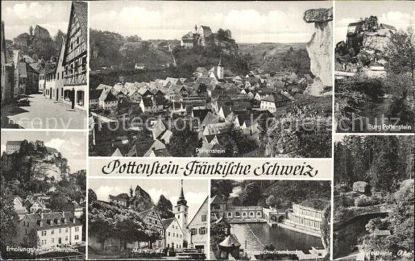 Pottenstein Oberfranken Fischergasse Total Burg Pottenstein Erh