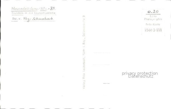 Neuendettelsau Taufstein in der Laurentiuskirche – Bild 2