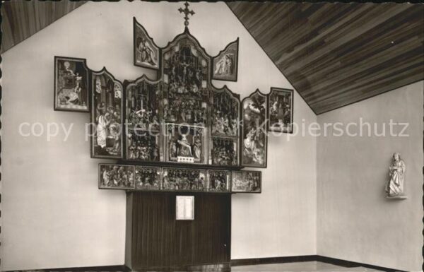 Heimbach Eifel Niederrheinischer Schnitzaltar mit Heim