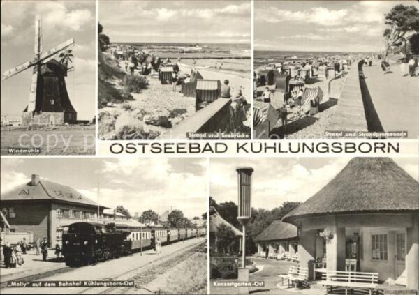 Kuehlungsborn Ostseebad Windmühle Strand Seebrücke Strandpromen
