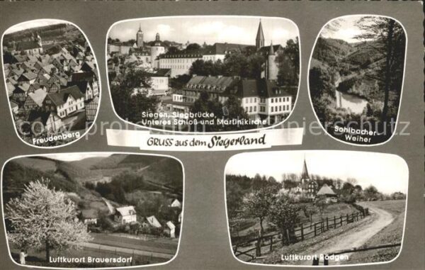Siegen Westfalen Freudenberg Siegbrücke Schloss Martinik