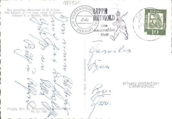 Teutoburgerwald Hermannsdenkmal Fliegeraufnahme – Bild 2