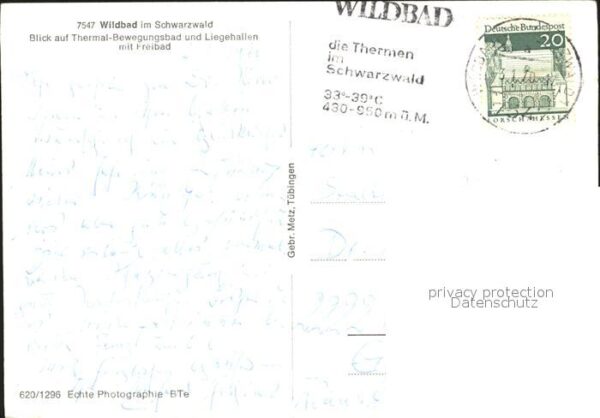 Wildbad Schwarzwald Thermal Bewegungsbad Liegehallen Freiba – Bild 2