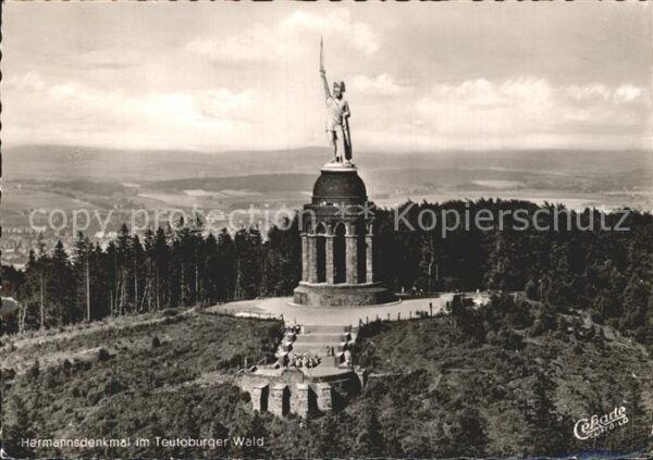Teutoburgerwald Hermannsdenkmal Fliegeraufnahme