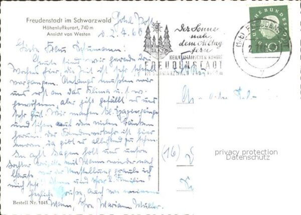 Freudenstadt Blick von Westen – Bild 2