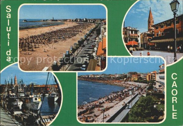 Caorle Venezia Strand Hafenpartie Promenade