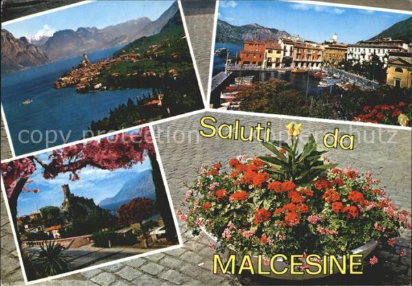 Malcesine Lago di Garda Panorama Castello Porto