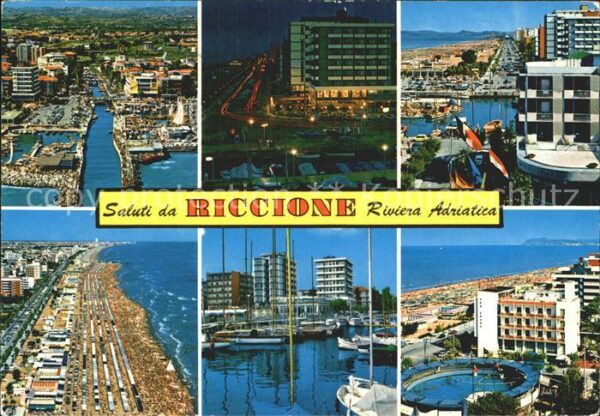 Riccione Riviera Adriatica Fliegeraufnahme Stran